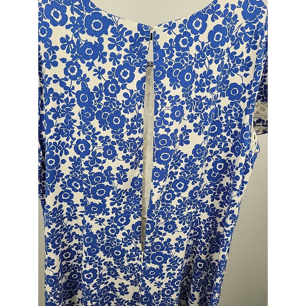Talbots Floral Fit & Flare Dress Sz 2X Beachy Vacation Resort Cruise Summer - Picture 5 of 7